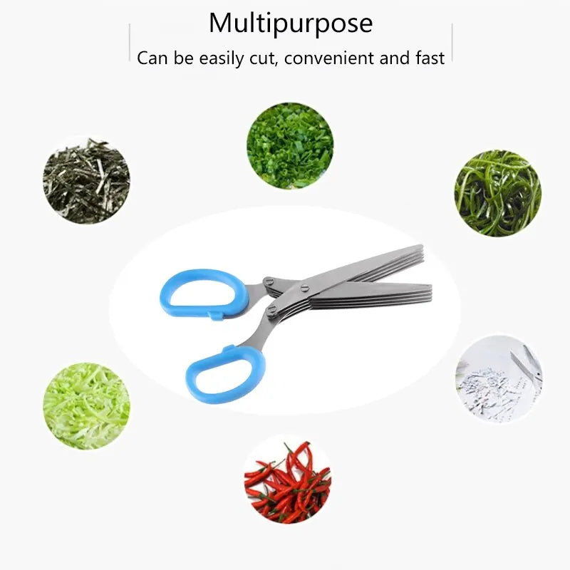 SliceSmart 5-in-1 Scissors - The Ultimate Kitchen Time-Saver!