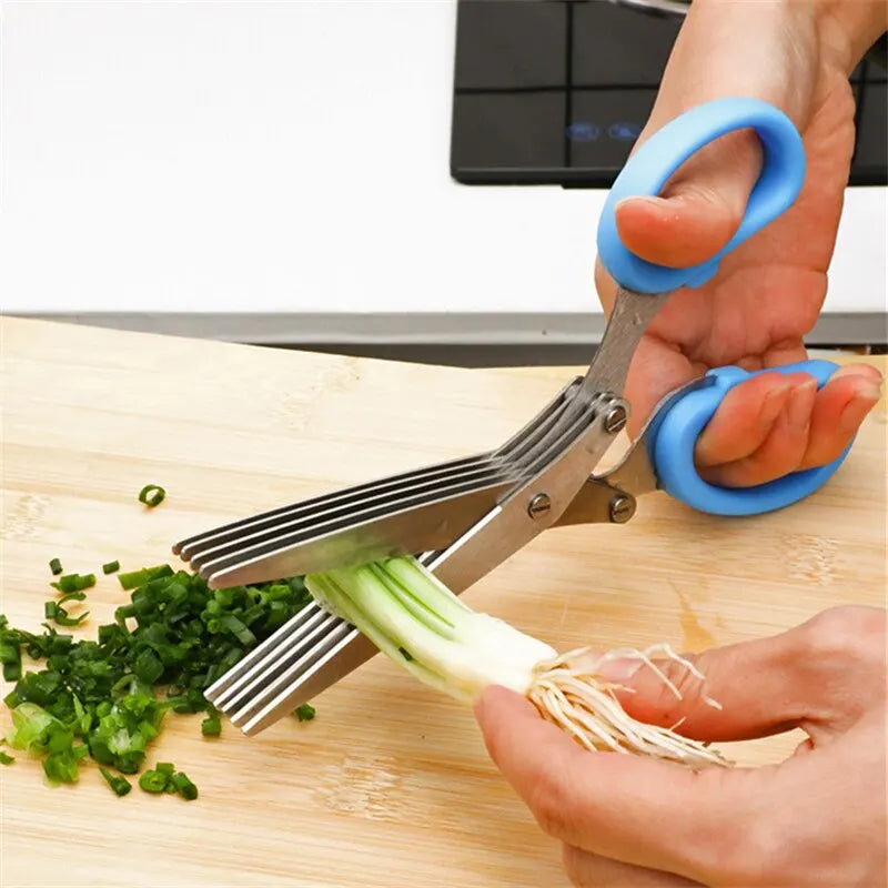 SliceSmart 5-in-1 Scissors - The Ultimate Kitchen Time-Saver!