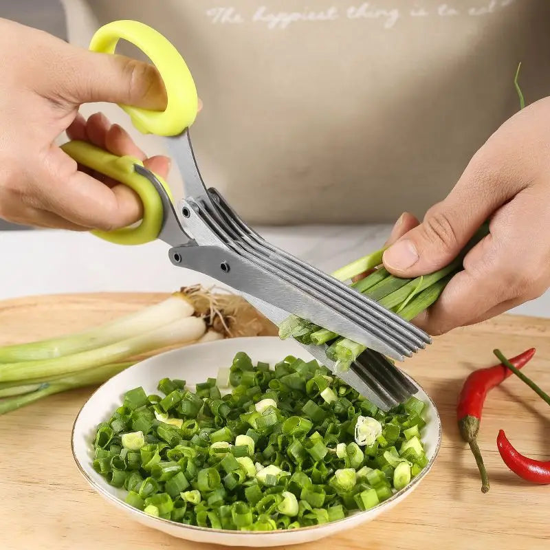 SliceSmart 5-in-1 Scissors - The Ultimate Kitchen Time-Saver!